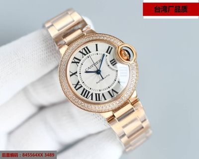 TW Factory Cartier 33*10MM NH05 Movement Rose Gold Bracelet Sapphire Glass Couple buy replica watches free shipping USA